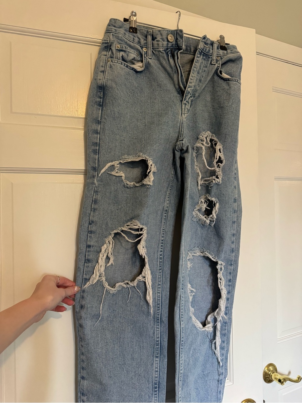BDG Light Blue Distressed Boyfriend Jeans